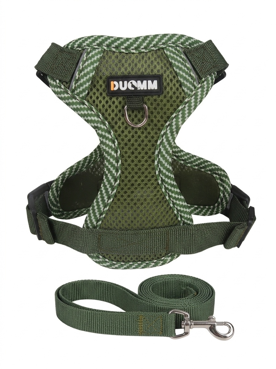 Breathable No-Pull Pet Harness & Leash Set for Dogs & Cats