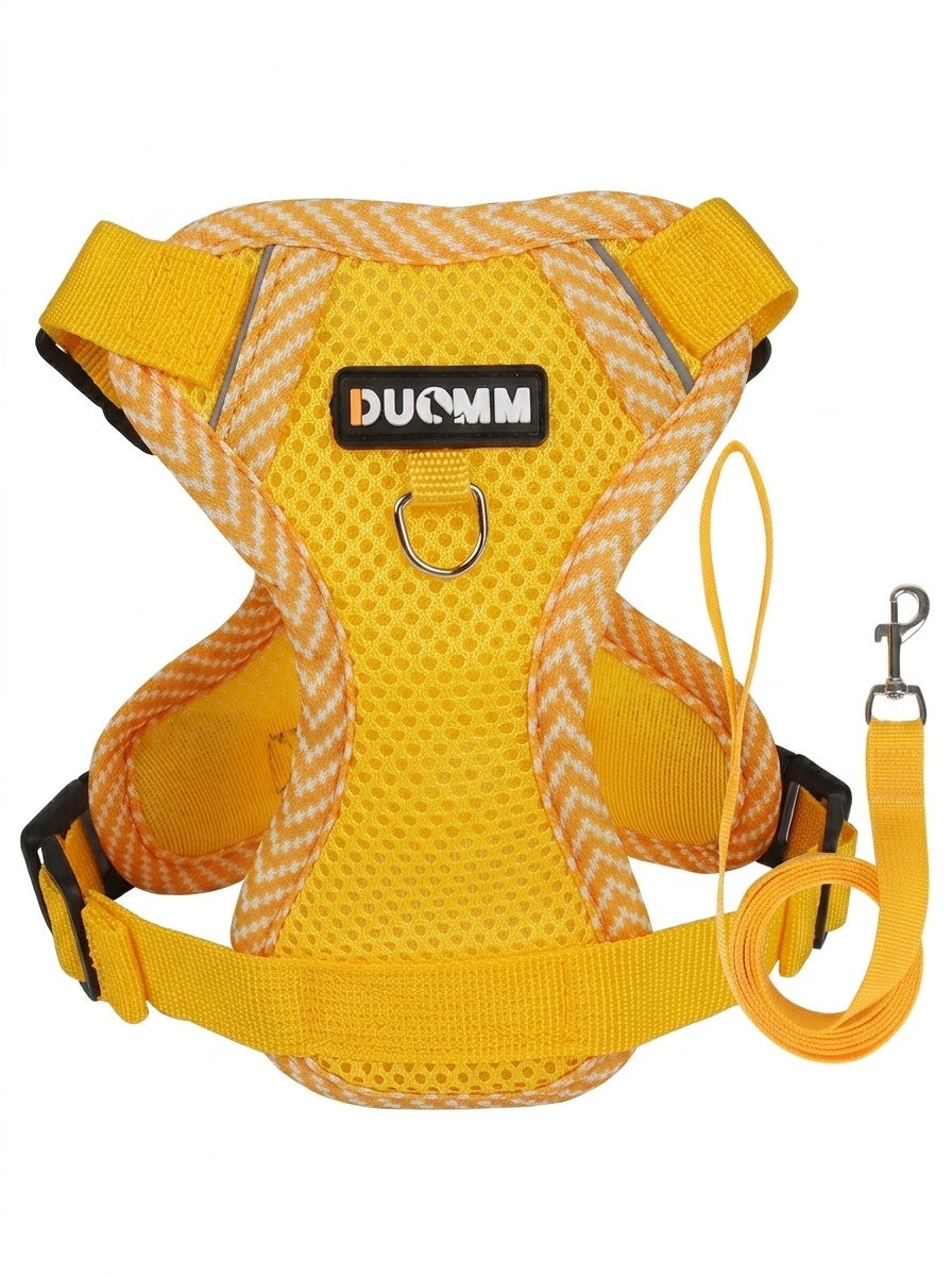 Breathable No-Pull Pet Harness & Leash Set for Dogs & Cats