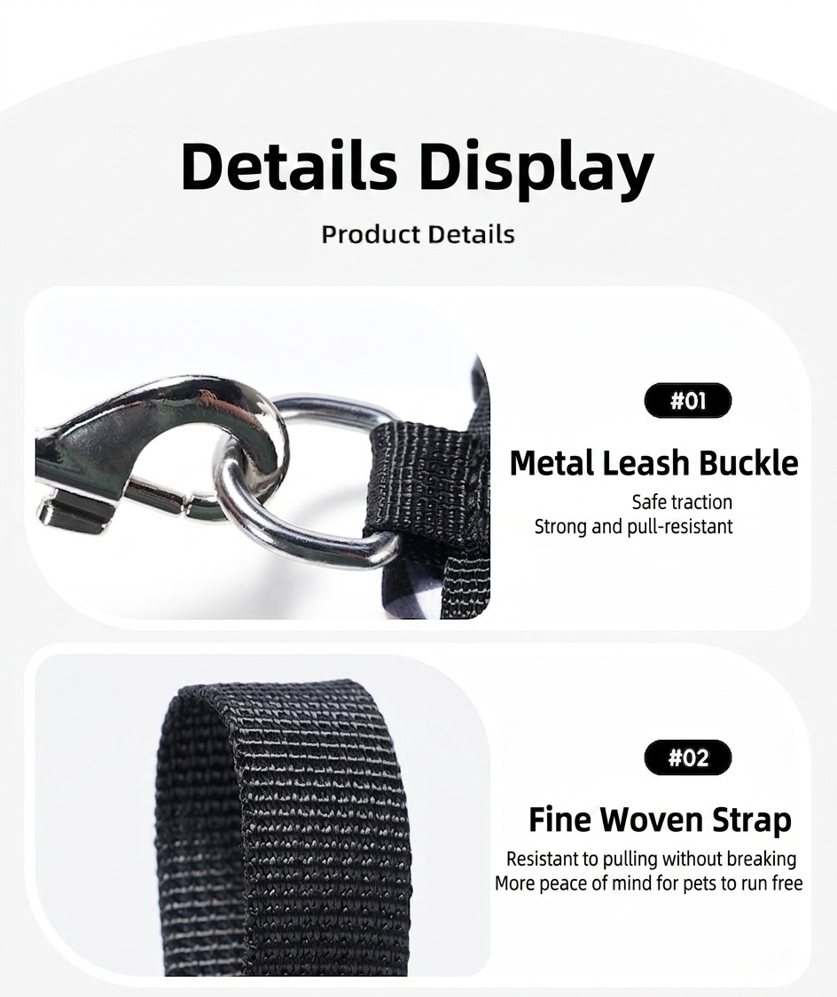 Cute Plaid Mesh Dog Harness & Leash Set - Breathable & Adjustable