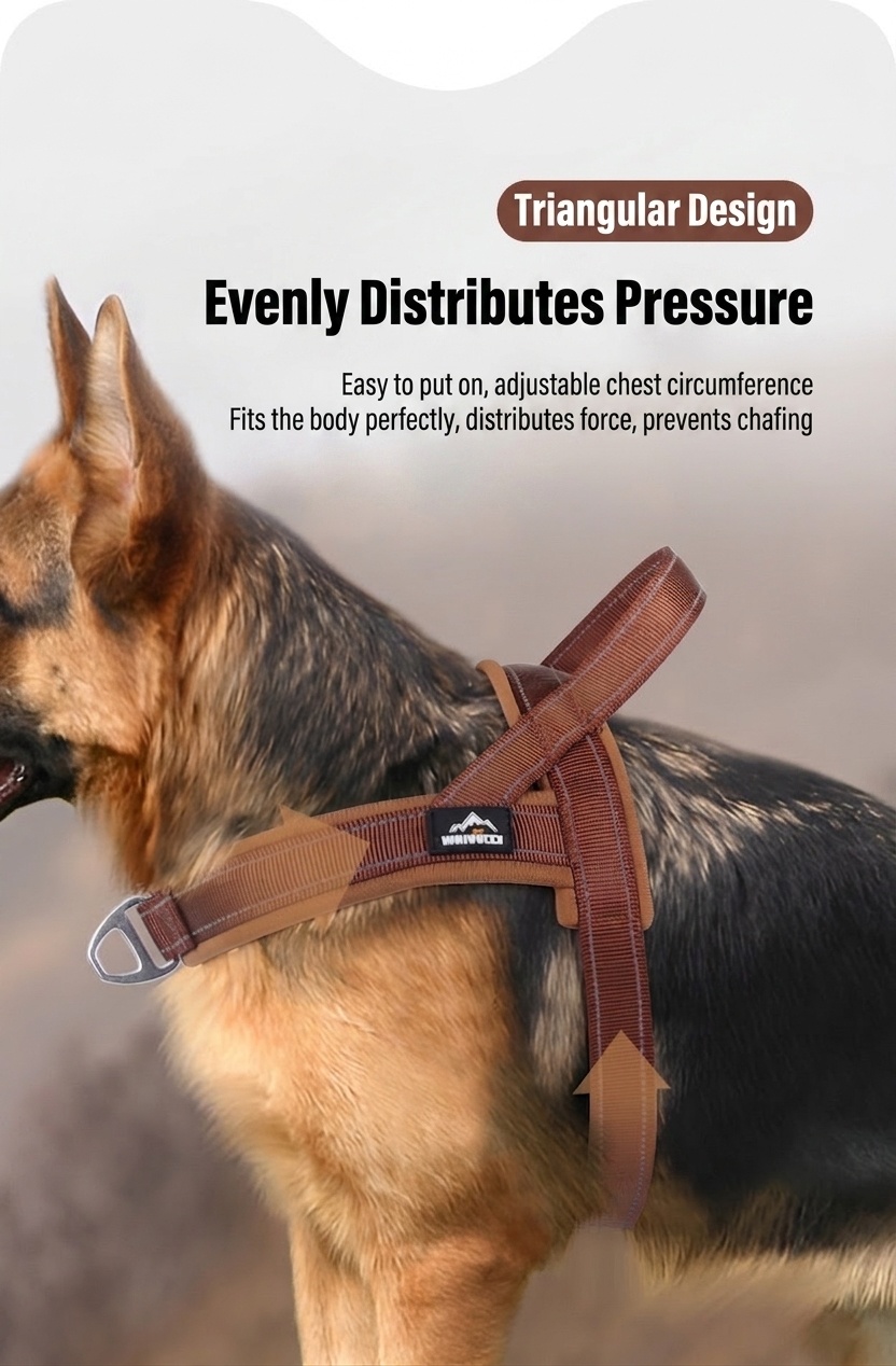 Padded Reflective No-Pull Dog Harness - Adjustable & Breathable