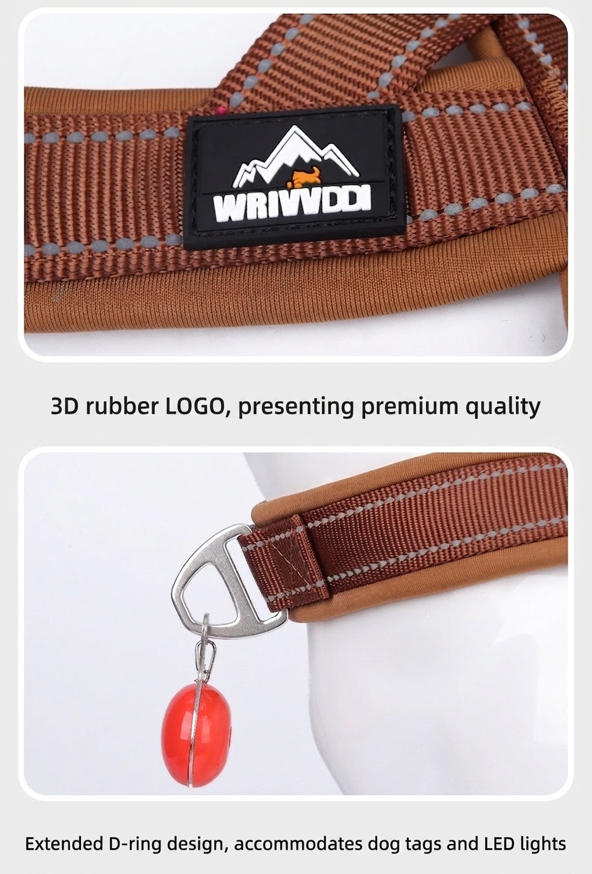 Padded Reflective No-Pull Dog Harness - Adjustable & Breathable