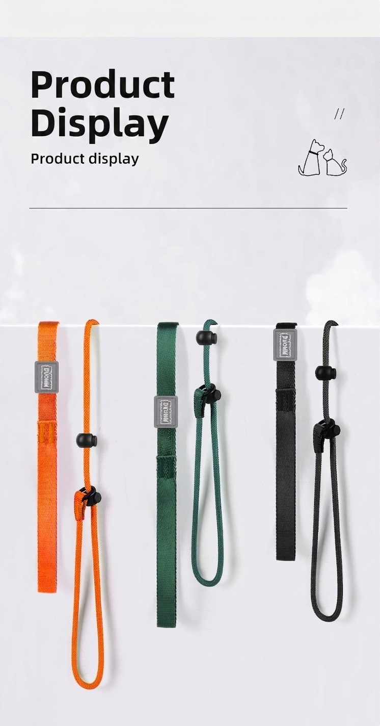 Nylon P-Rope Dog Leash & Collar Combo for Training & Walking