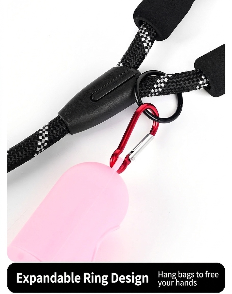Reflective Dog Leash with Padded Handle - Durable Nylon Pet Lead