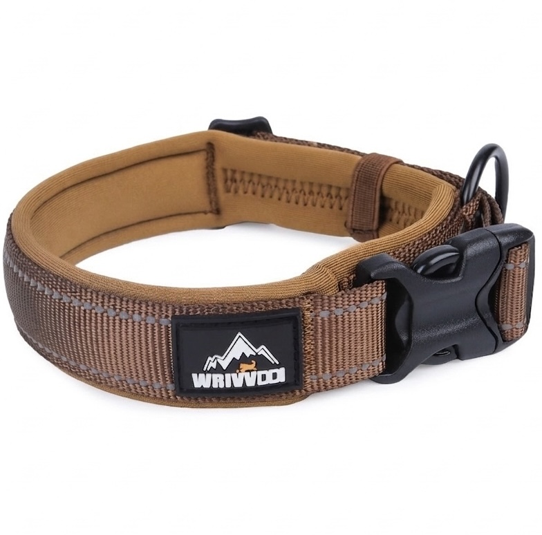 Reflective Padded Dog Collar - Adjustable & Comfortable Pet Safety