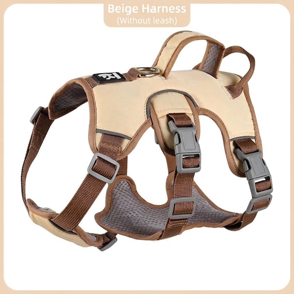 Adjustable No-Pull Dog Harness with Handle & Reflective Trim