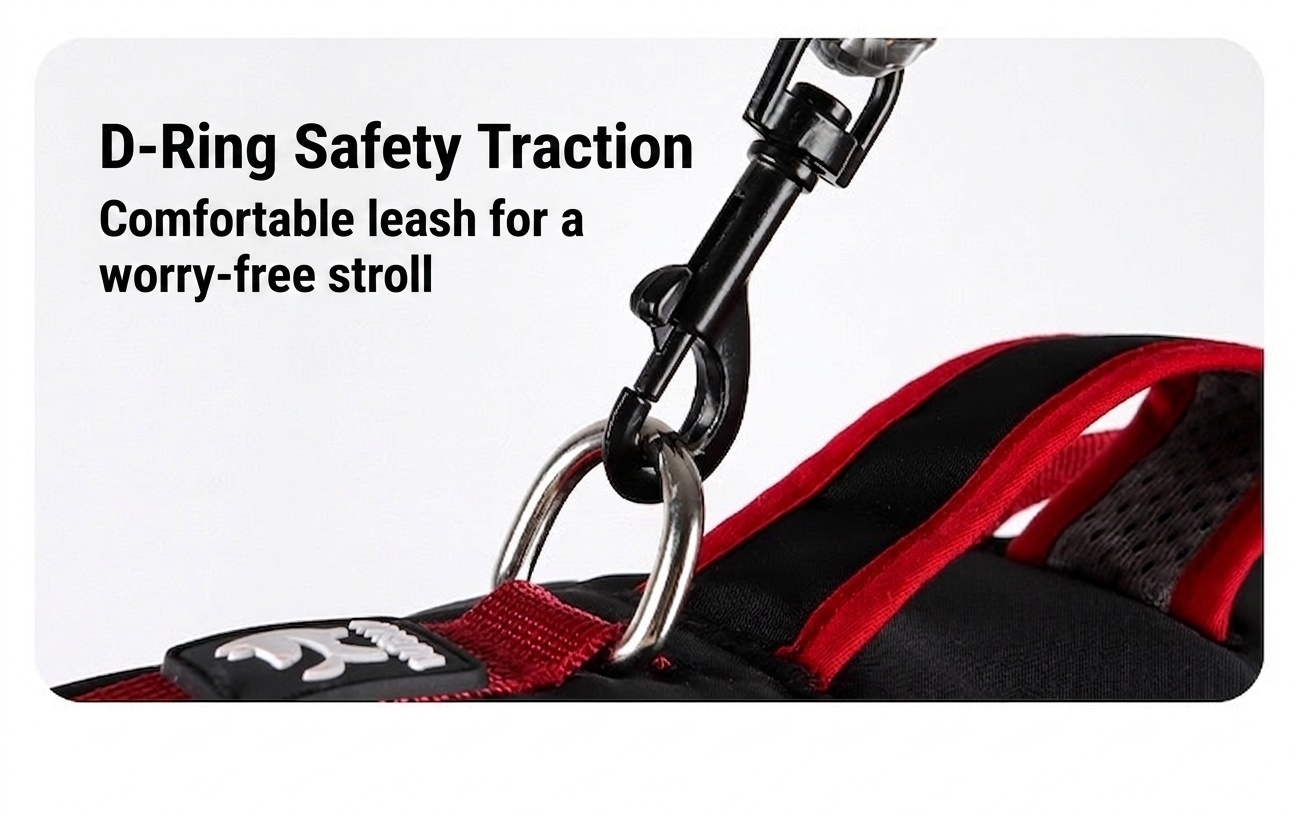 Adjustable No-Pull Dog Harness with Handle & Reflective Trim