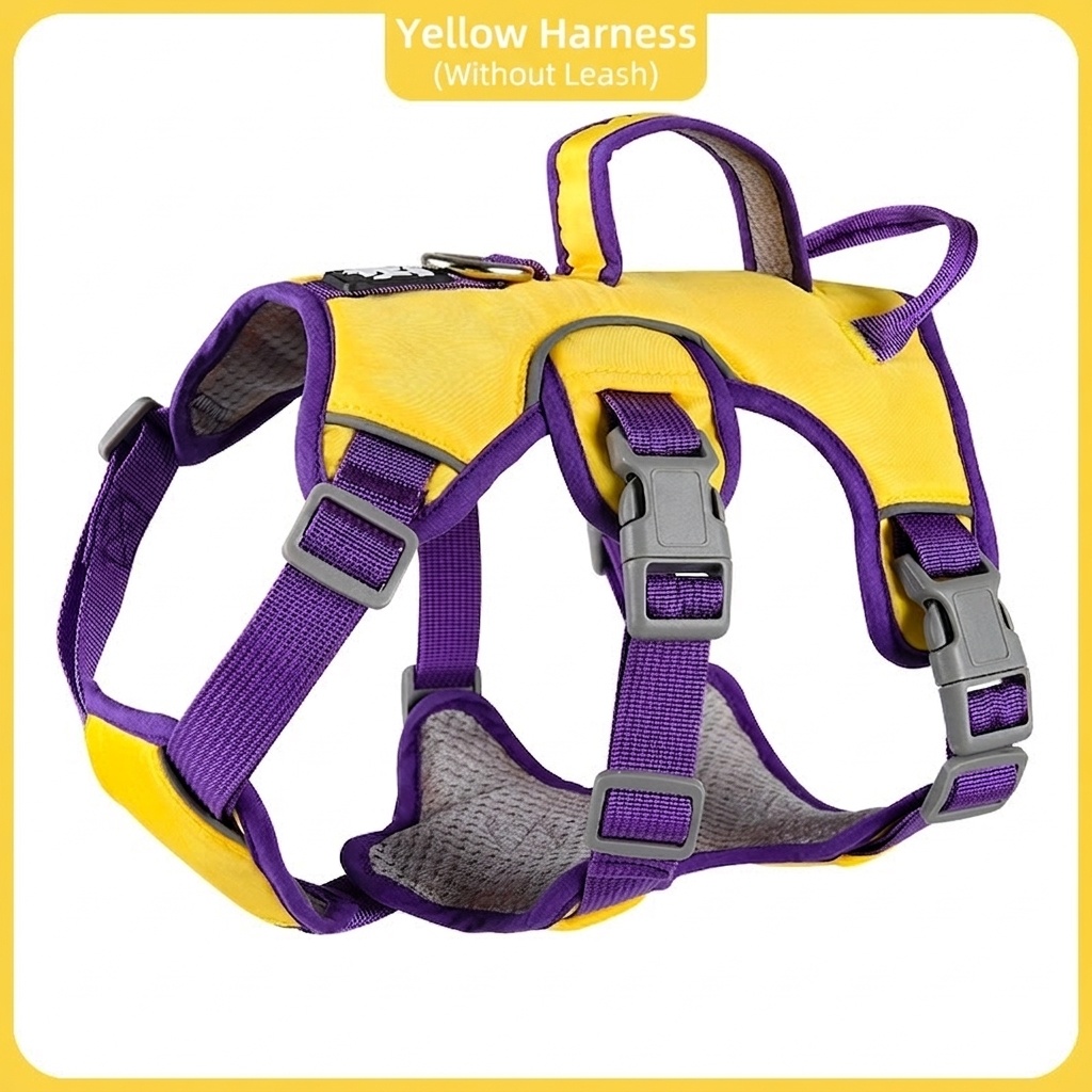 Adjustable No-Pull Dog Harness with Handle & Reflective Trim
