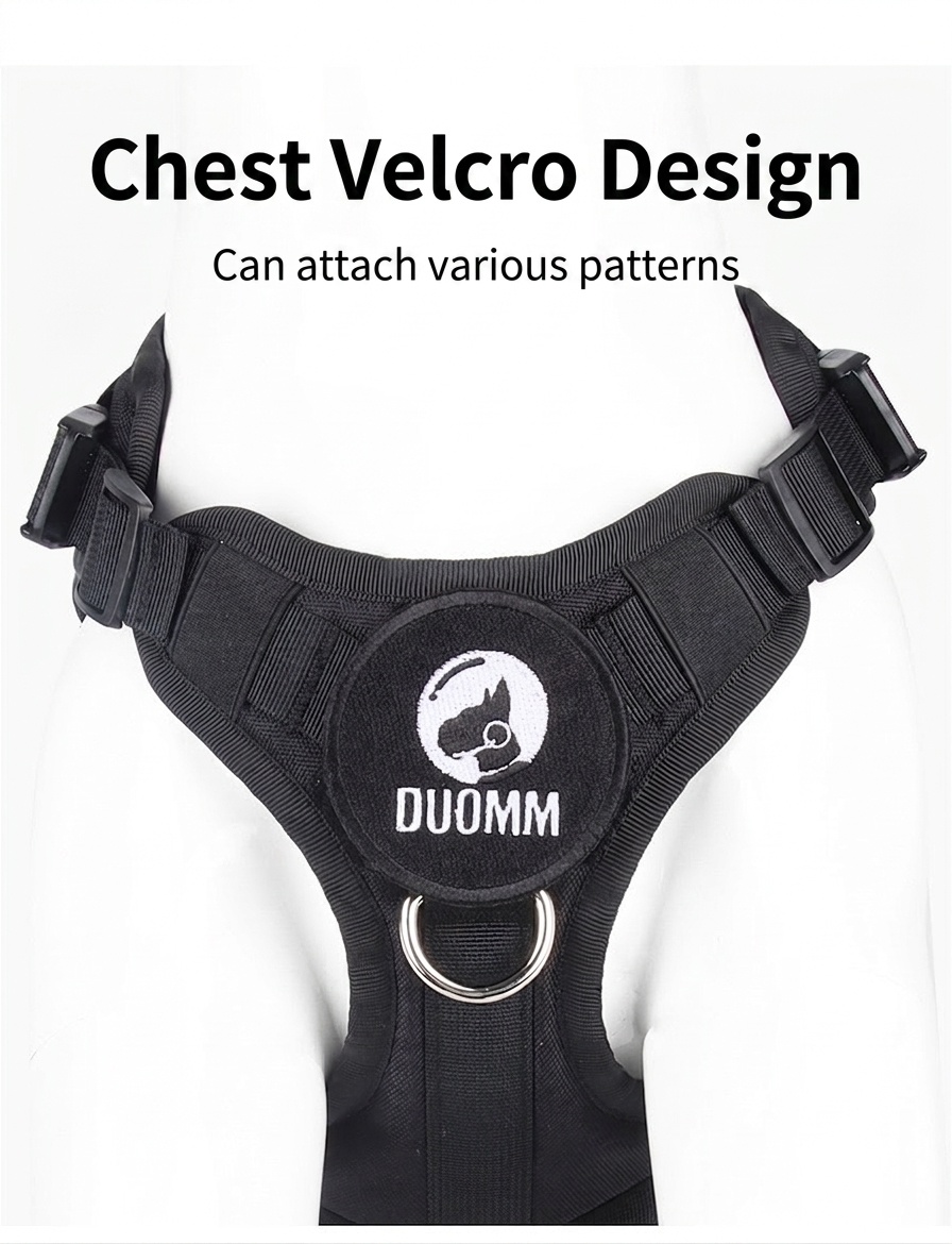 Durable Tactical Dog Harness - Adjustable No-Pull Vest for Training