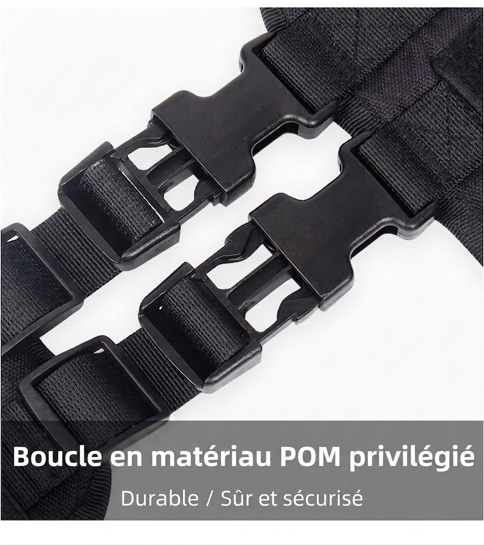 Durable Tactical Dog Harness - Adjustable No-Pull Vest for Training