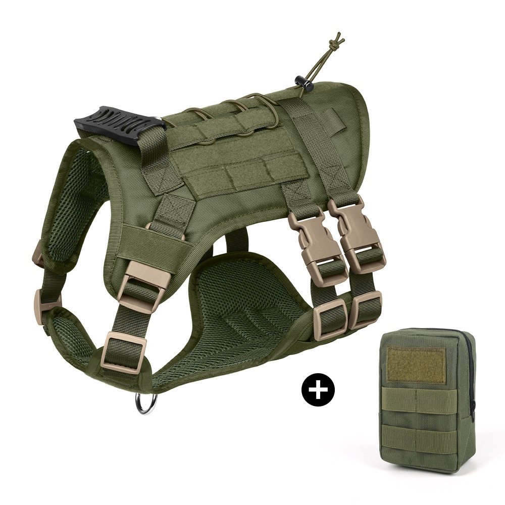 Durable Tactical Dog Harness - Adjustable No-Pull Vest for Training