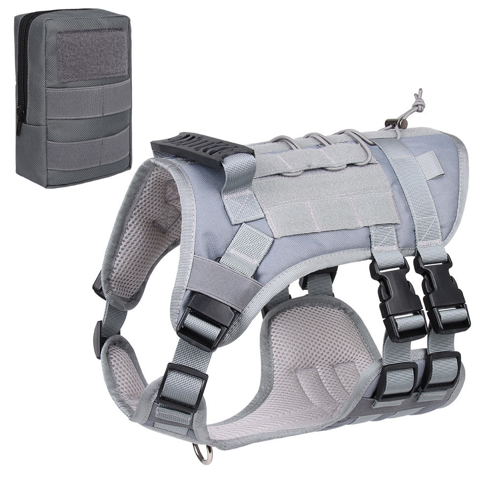 Durable Tactical Dog Harness - Adjustable No-Pull Vest for Training