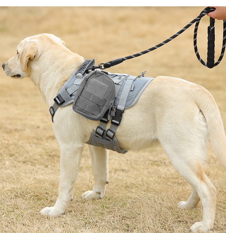 Durable Tactical Dog Harness - Adjustable No-Pull Vest for Training