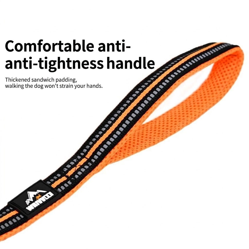 Reflective Padded Pet Leash for Dogs - Comfort & Safety