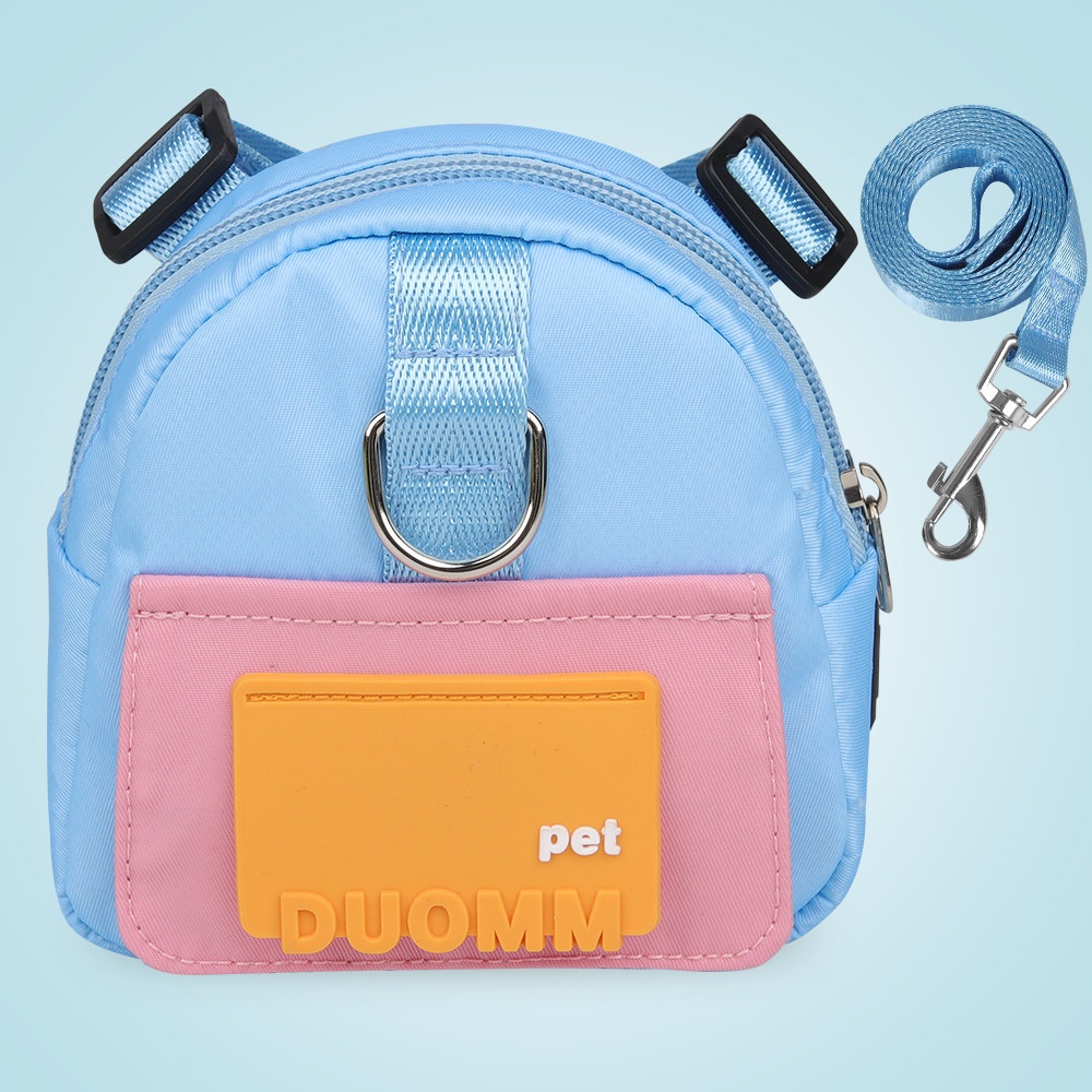 Pet Harness Backpack with Leash - Dog Walking Vest Bag