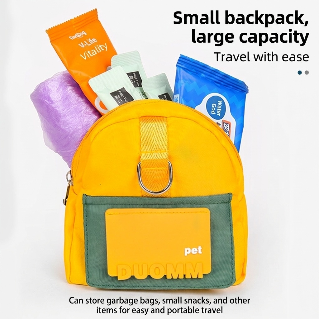 Pet Harness Backpack with Leash - Dog Walking Vest Bag