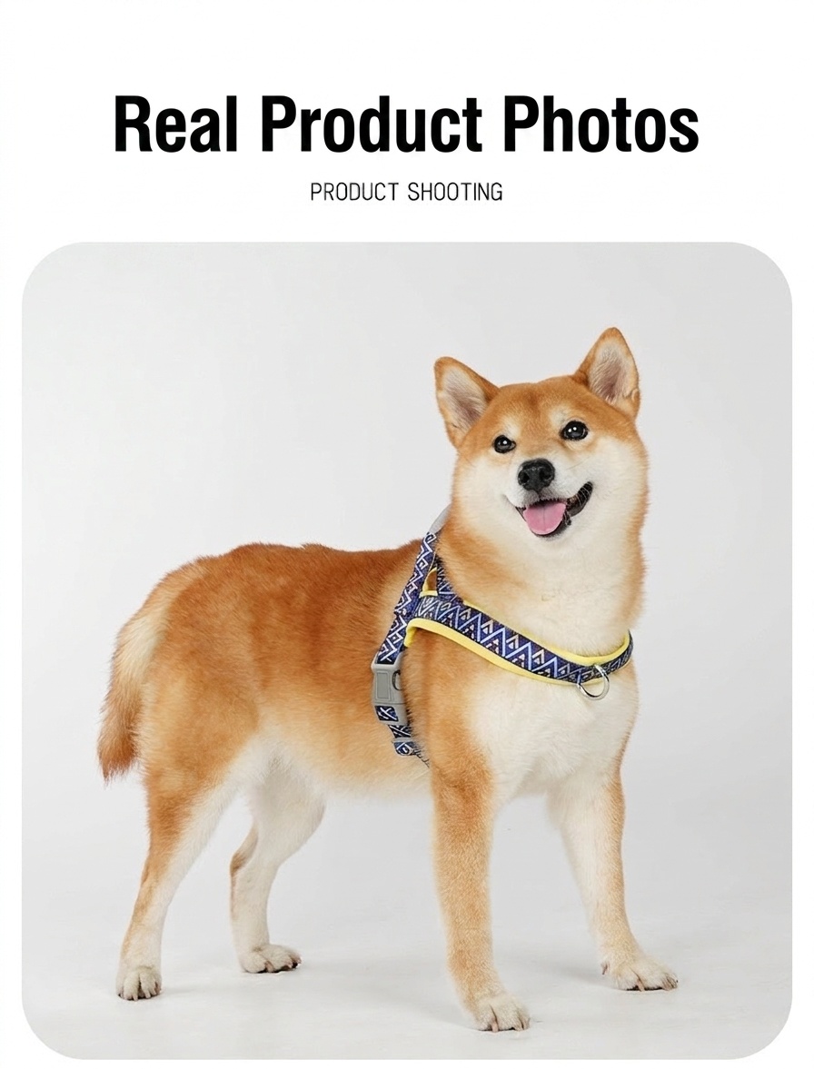 Adjustable Reflective No-Pull Dog Harness with Handle