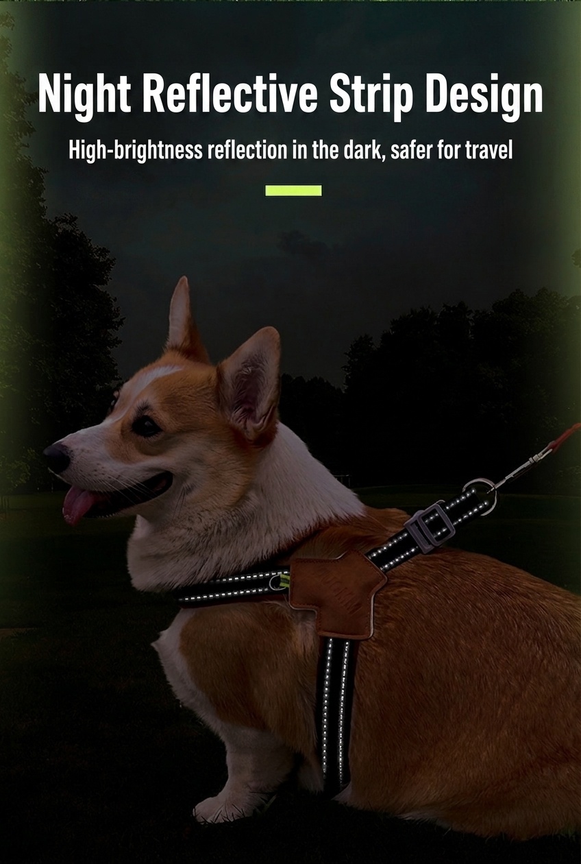 Comfort Y-Shape Reflective Dog Harness for Walking