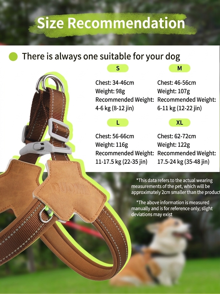 Comfort Y-Shape Reflective Dog Harness for Walking