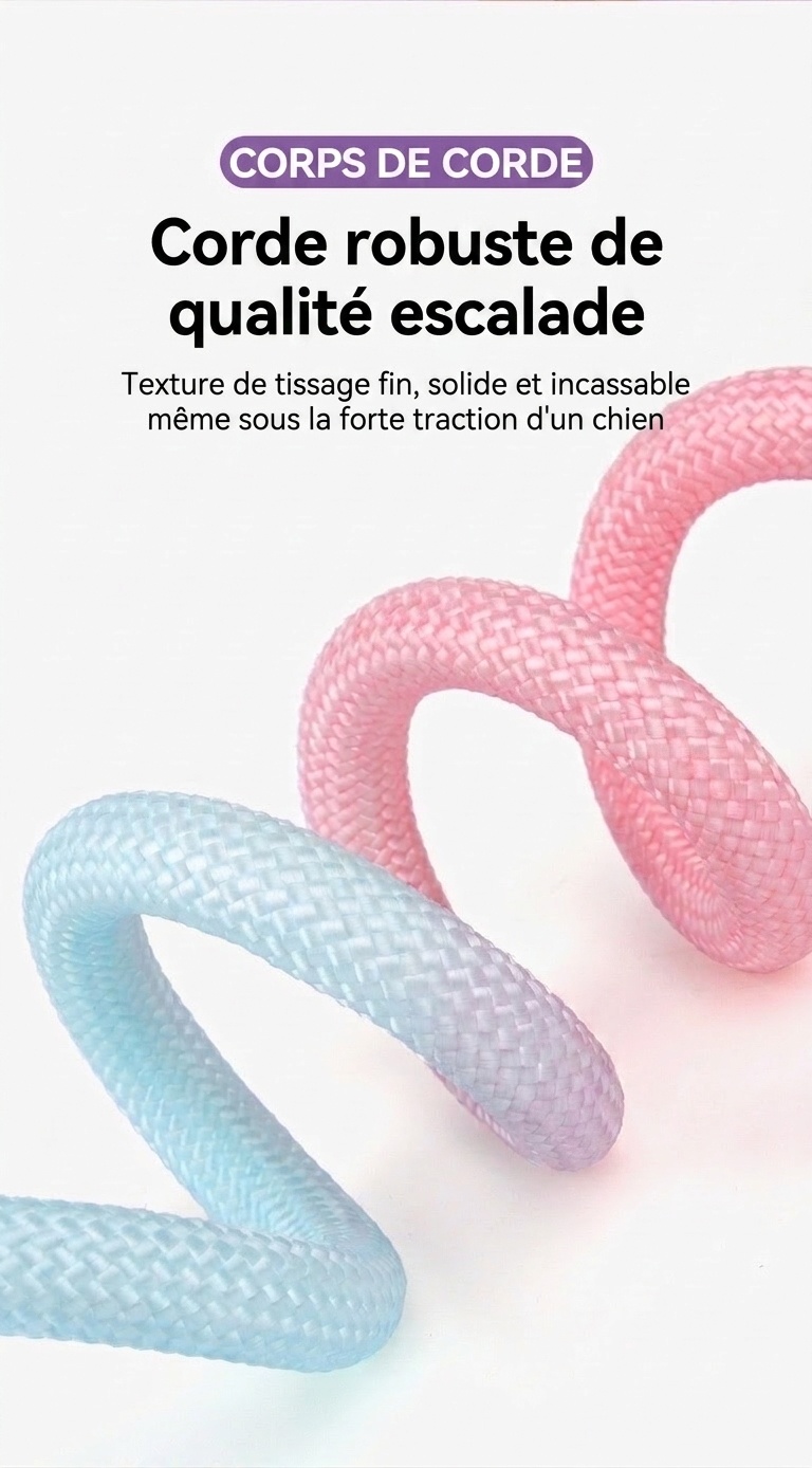 Laisse pour animaux de compagnie Comfort Grip - Nylon durable