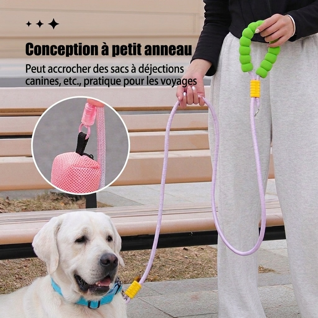 Laisse pour animaux de compagnie Comfort Grip - Nylon durable