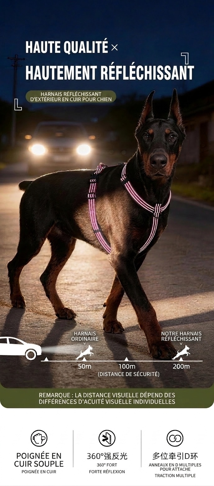 Reflective No-Pull Dog Harness - Adjustable & Comfortable