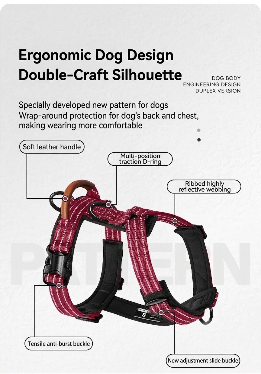 Reflective No-Pull Dog Harness - Adjustable & Comfortable