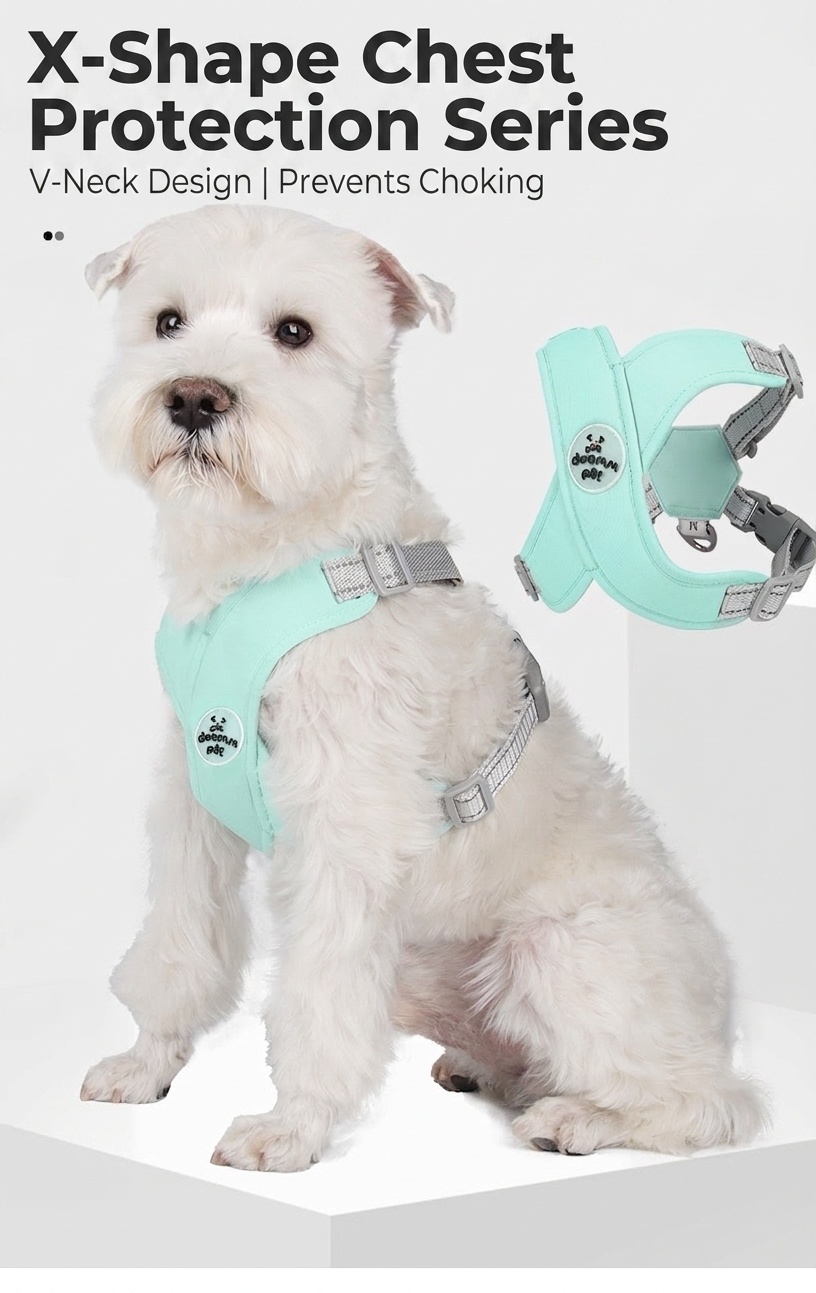 Comfort X-Back No-Pull Dog Harness & Leash Set - Reflective