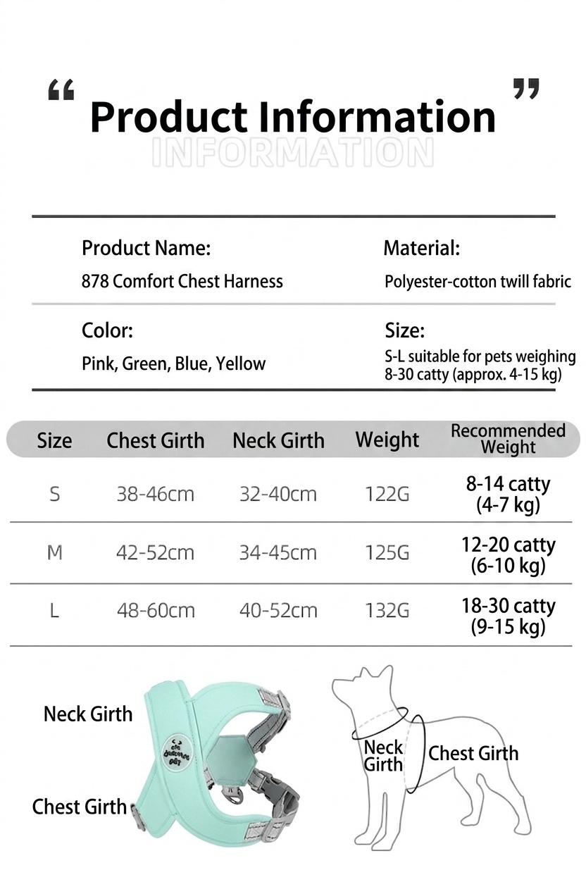 Comfort X-Back No-Pull Dog Harness & Leash Set - Reflective