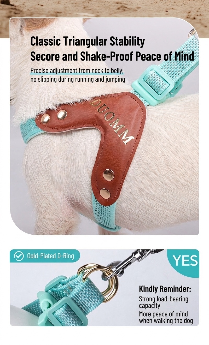 Reflective Y-Shape Dog Harness - Adjustable & No-Pull Comfort