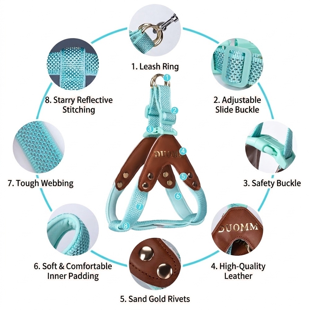 Reflective Y-Shape Dog Harness - Adjustable & No-Pull Comfort