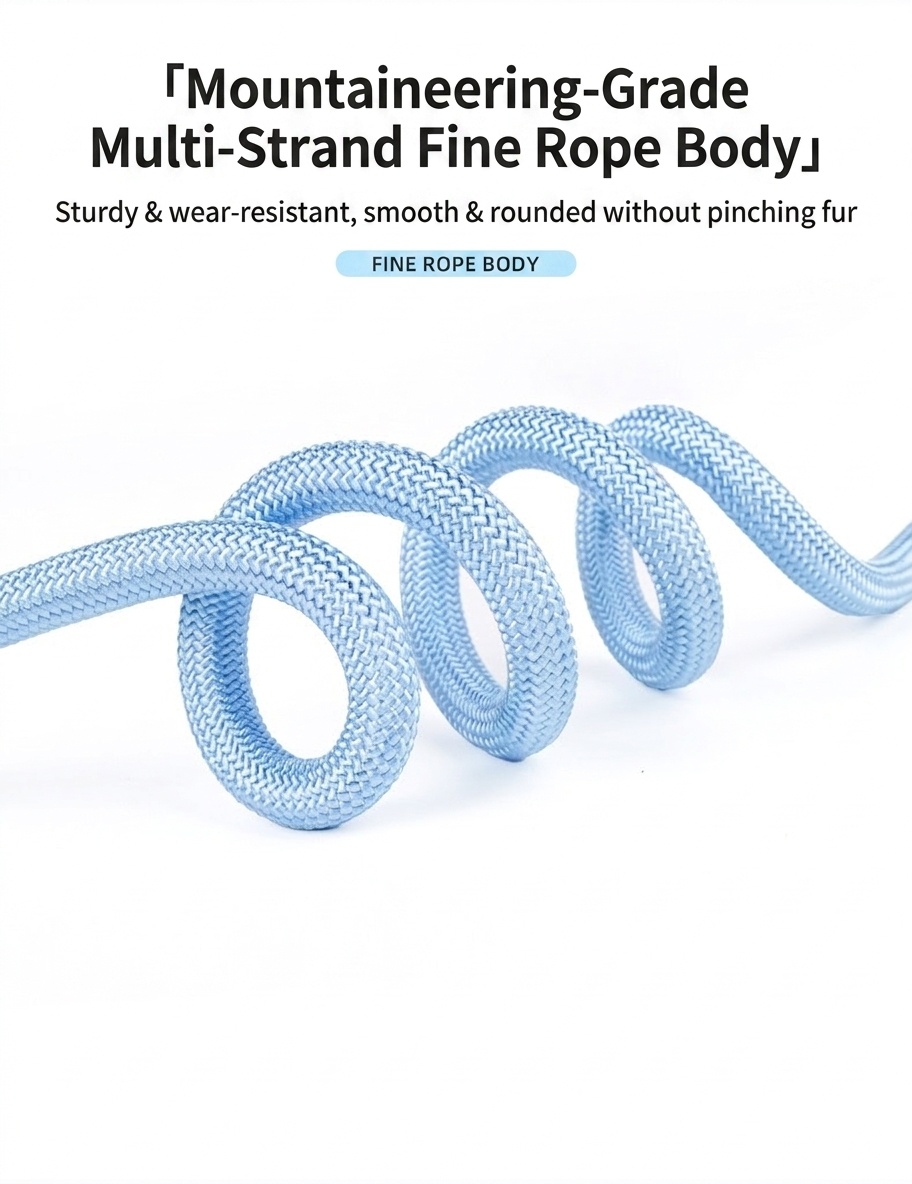Comfort Grip Pet Leash - Durable Nylon Rope for Dogs & Cats