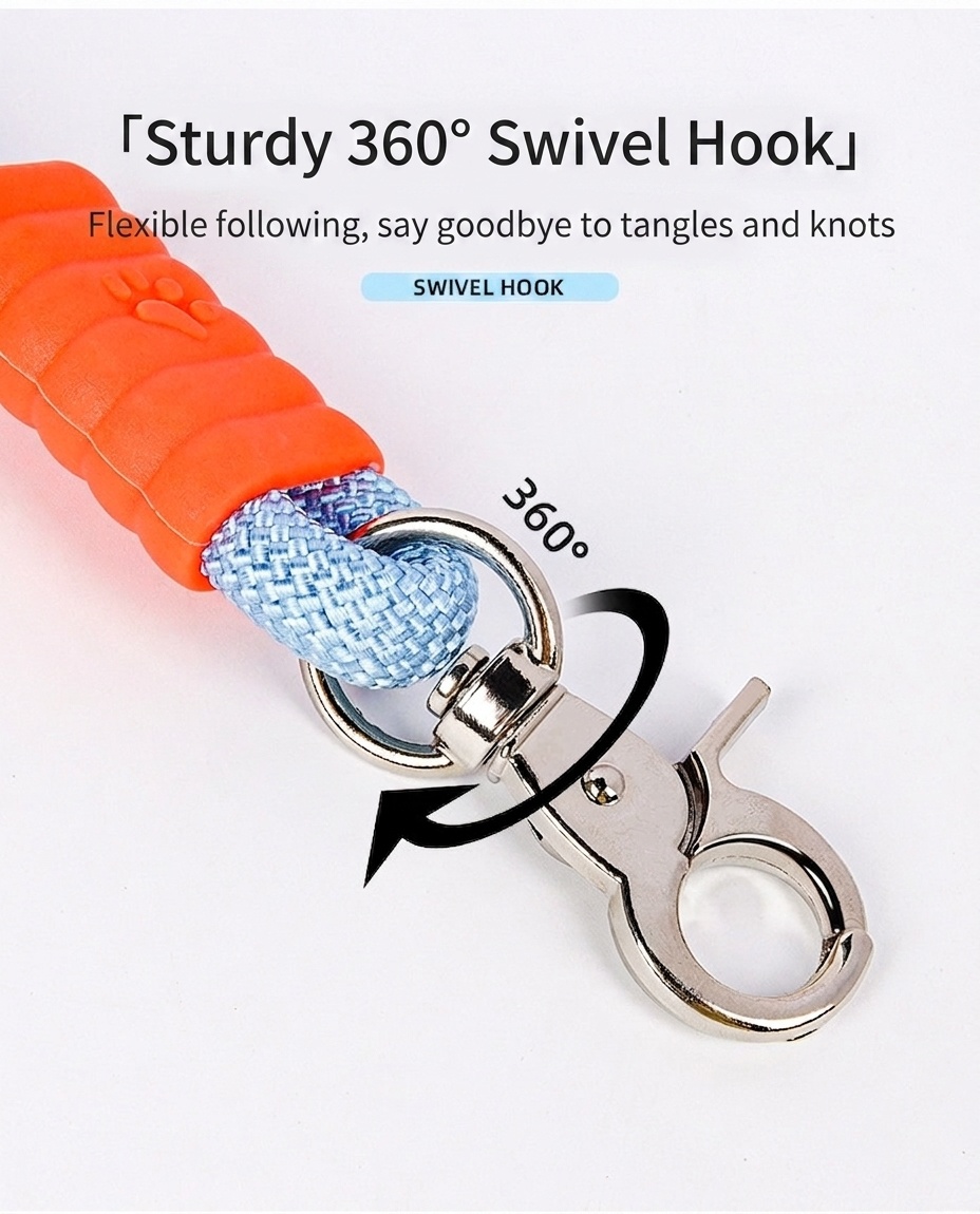 Comfort Grip Pet Leash - Durable Nylon Rope for Dogs & Cats