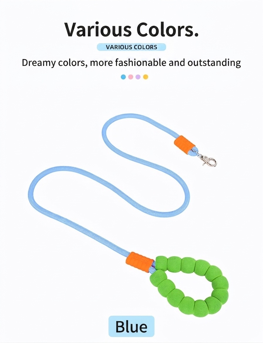 Comfort Grip Pet Leash - Durable Nylon Rope for Dogs & Cats
