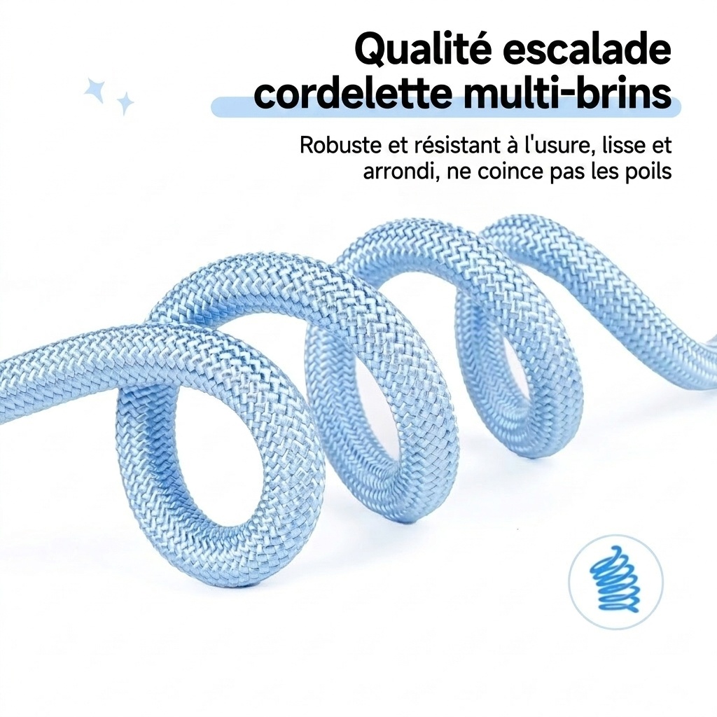 Comfort Grip Pet Leash - Durable Nylon Rope for Dogs & Cats