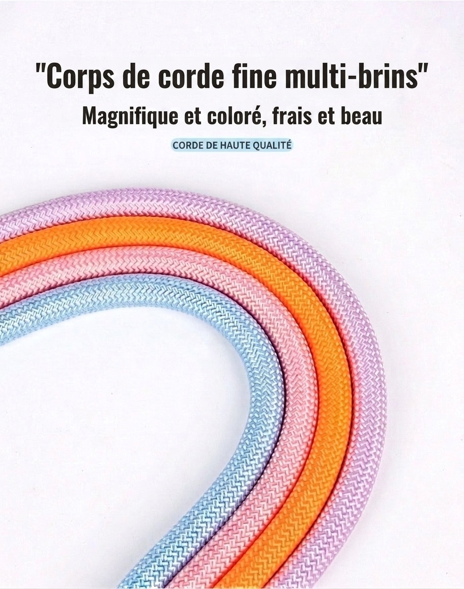 Comfort Grip Pet Leash - Durable Nylon Rope for Dogs & Cats