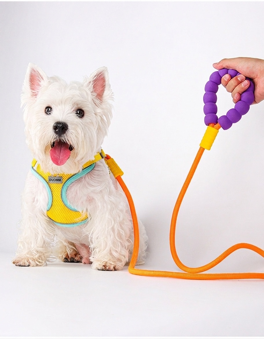 Comfort Grip Pet Leash - Durable Nylon Rope for Dogs & Cats