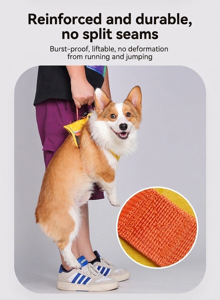 No-Pull Reflective Dog Harness with AirTag Pocket & Handle