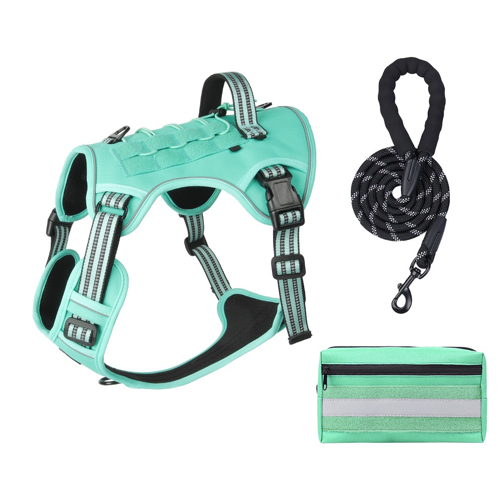 Tactical No-Pull Dog Harness with Reflective Straps & Handle