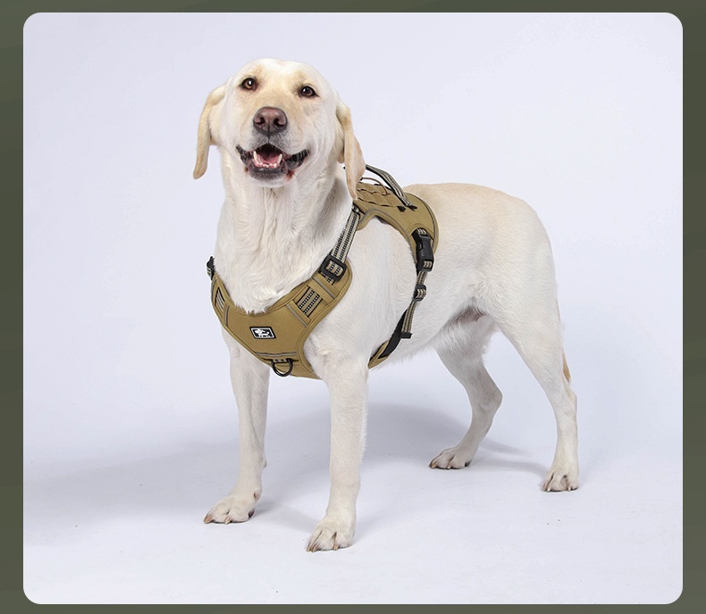 Tactical No-Pull Dog Harness with Reflective Straps & Handle
