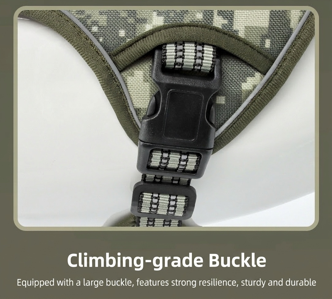 Tactical No-Pull Dog Harness with Reflective Straps & Handle