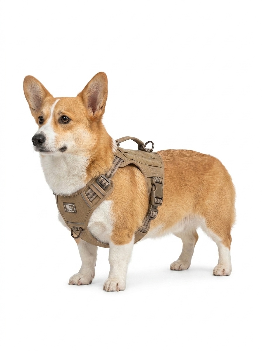 Tactical No-Pull Dog Harness with Reflective Straps & Handle