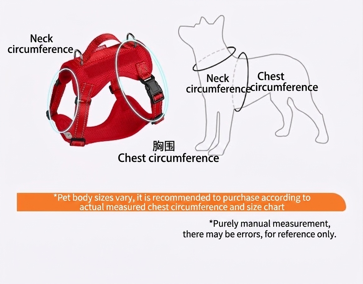 Lightweight Reflective Dog Harness & Leash Set - Breathable Mesh
