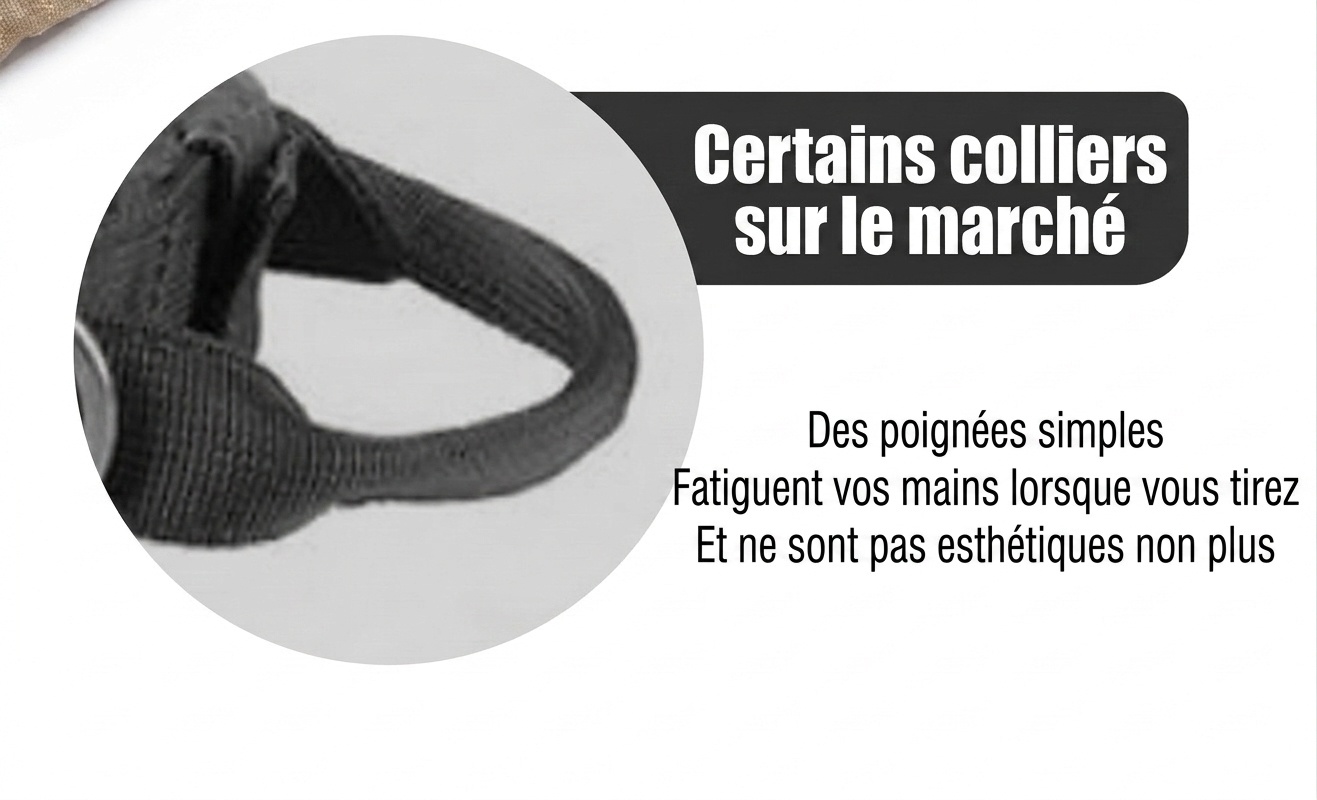 Collier tactique pour chien avec boucle Cobra et clous - Robuste