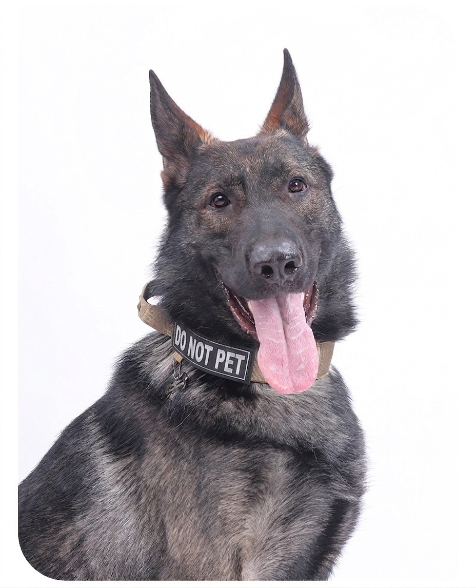 Tactical Dog Collar with Cobra Buckle & Studs - Heavy Duty