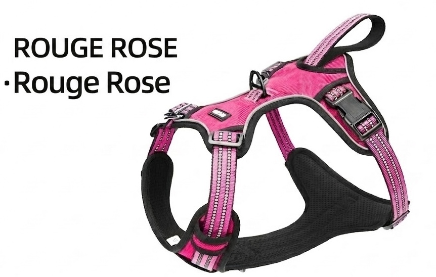Adjustable No-Pull Dog Harness for Car Safety & Walking