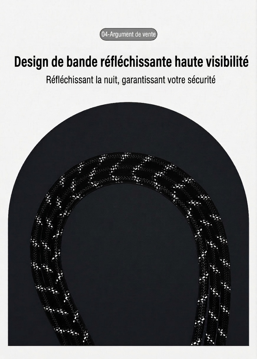 Durable Multi-Dog Leash with Padded Handle & Reflective Rope