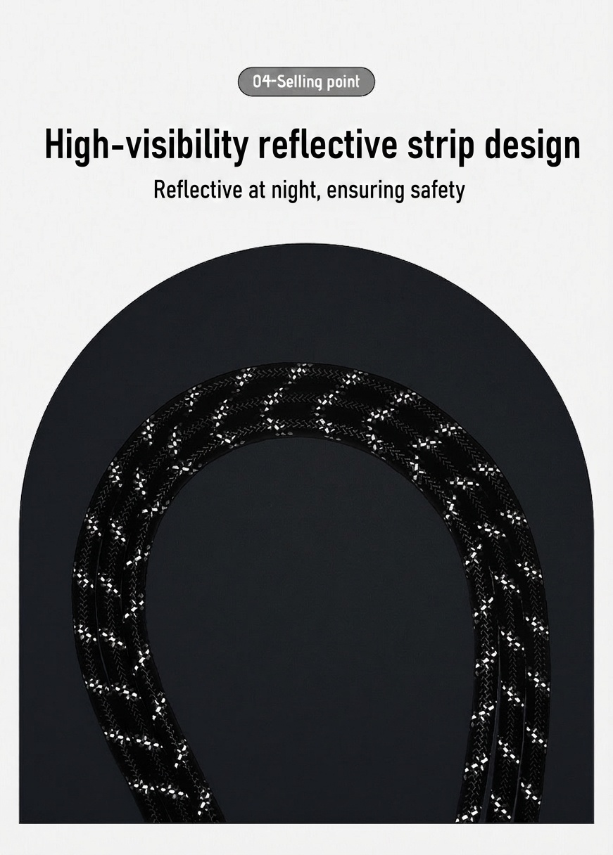 Durable Multi-Dog Leash with Padded Handle & Reflective Rope