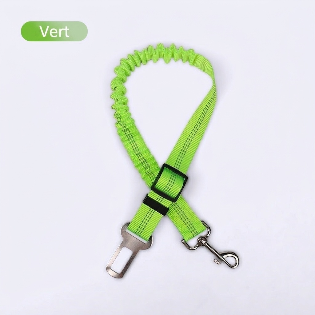 Adjustable Pet Car Seat Belt Leash - Reflective & Elastic