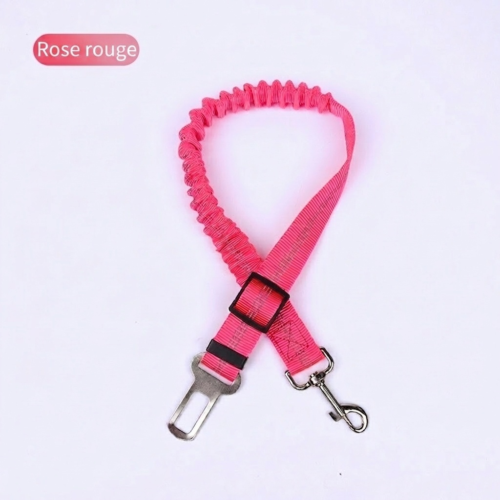 Adjustable Pet Car Seat Belt Leash - Reflective & Elastic