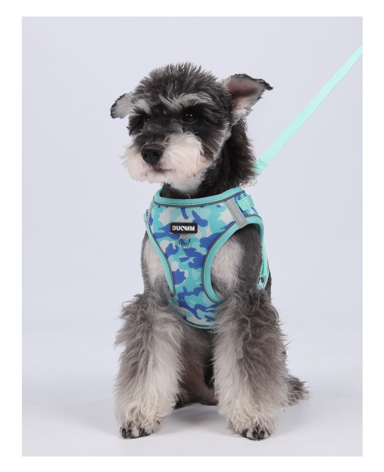Breathable Camouflage Pet Harness & Leash Set
